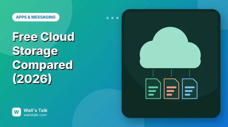 Illustration of a cloud above three document files
