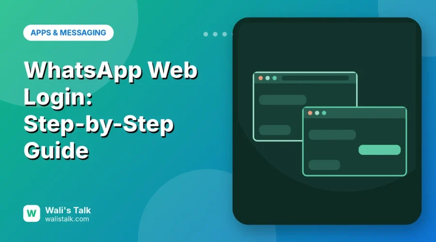 Illustration of WhatsApp Web open in a browser window and the desktop app
