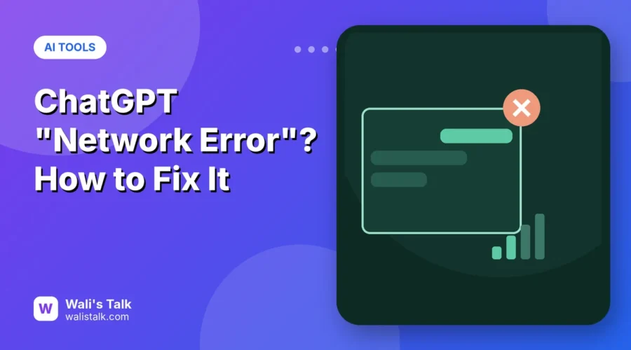 Illustration of a chat window with a weak signal and an error mark