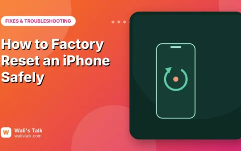 How to Factory Reset an iPhone (Without Losing Anything You Want to Keep)