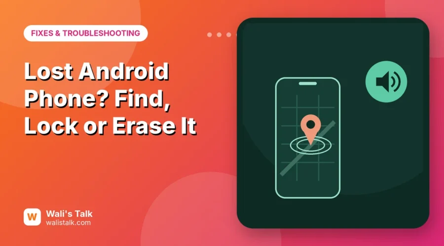 Illustration of an Android phone showing a map with a location pin and a sound icon