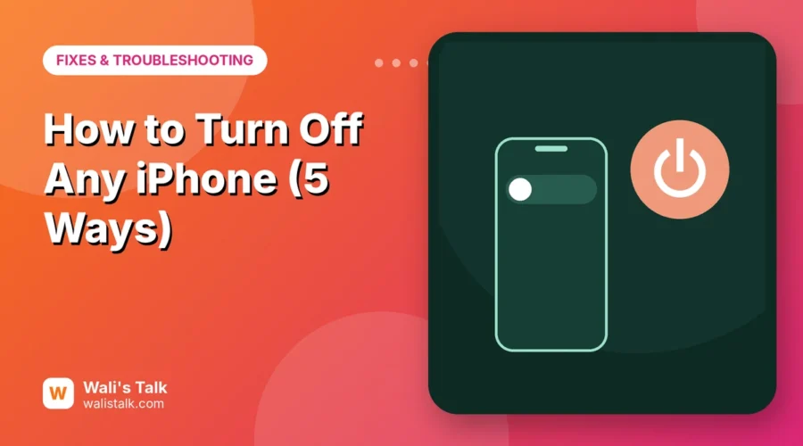 Illustration of a phone with a power slider and a power button symbol