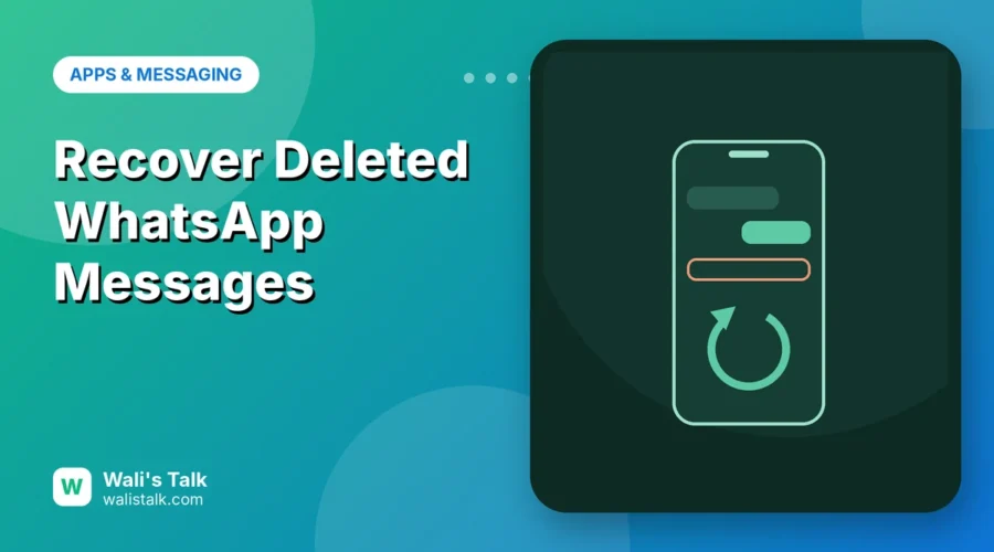 Illustration of a phone restoring a deleted message