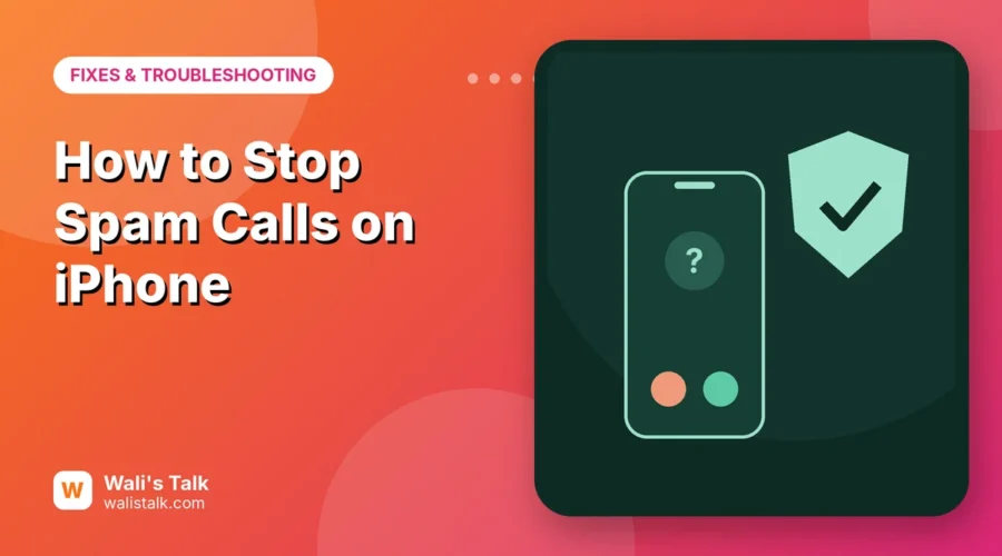 Illustration of a phone with an unknown incoming call and a shield with a check mark