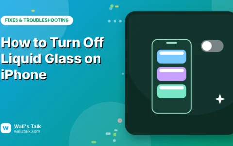 How to Turn Off Liquid Glass on iPhone (iOS 26)