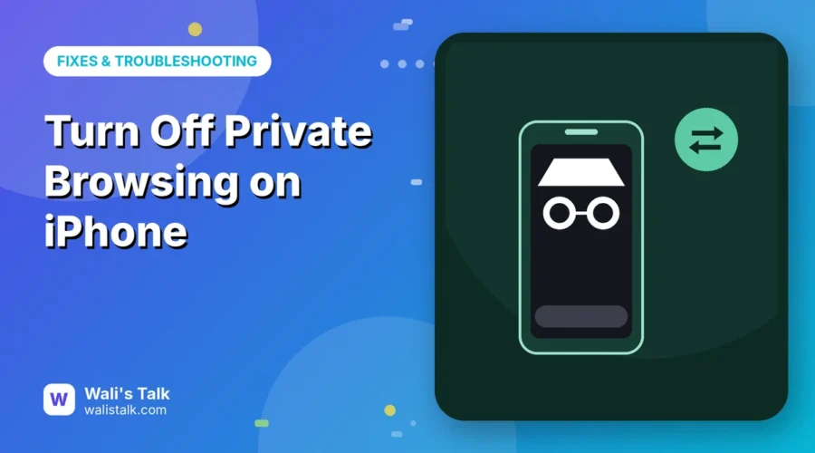 Illustration of a dark phone screen with a private browsing icon
