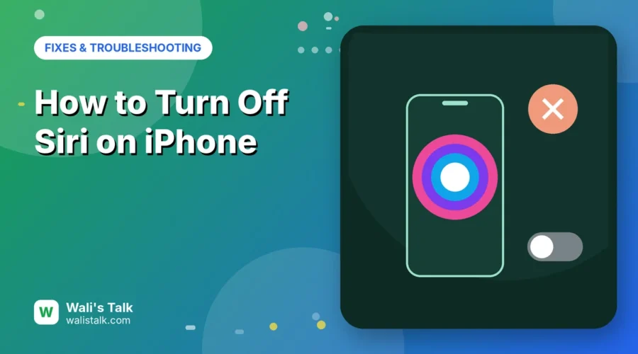 Illustration of a phone with a colorful voice orb and an off switch