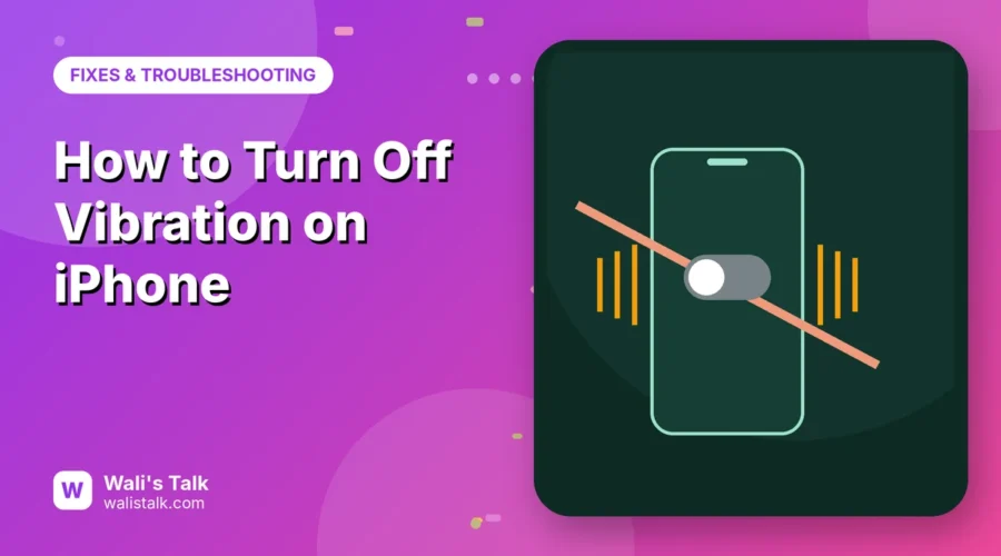 Illustration of a phone with vibration lines crossed out