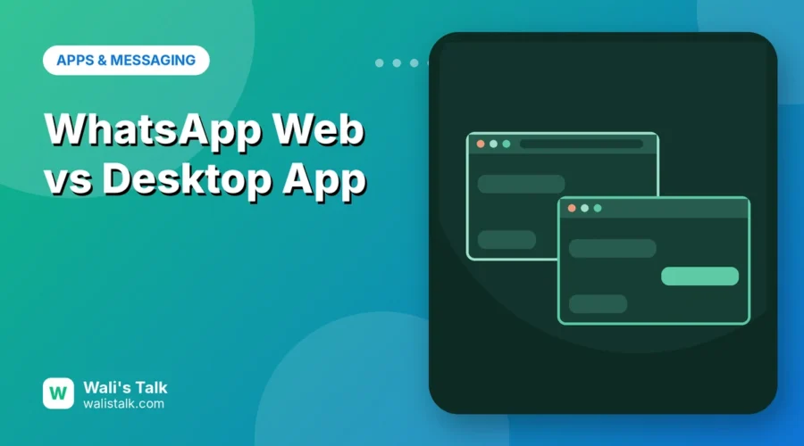Illustration of a browser window next to a desktop app window
